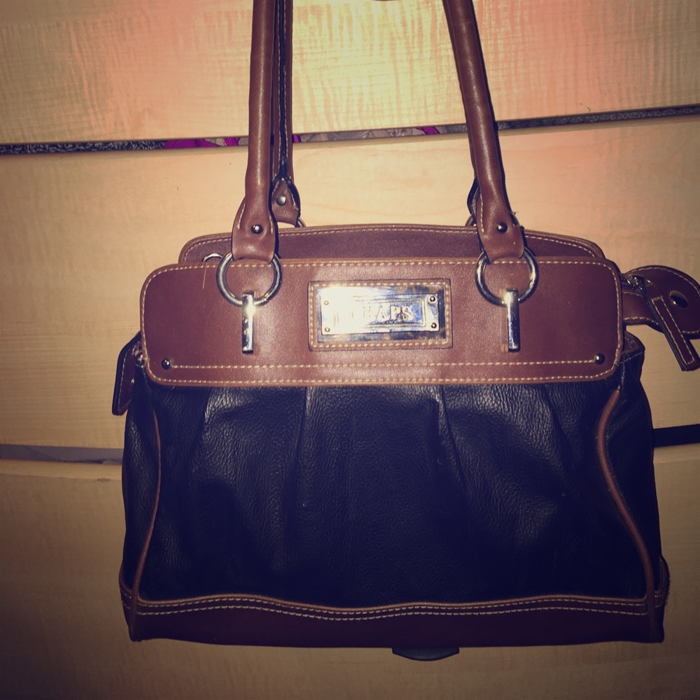Must GO ! Black & Tan Chaps Purse